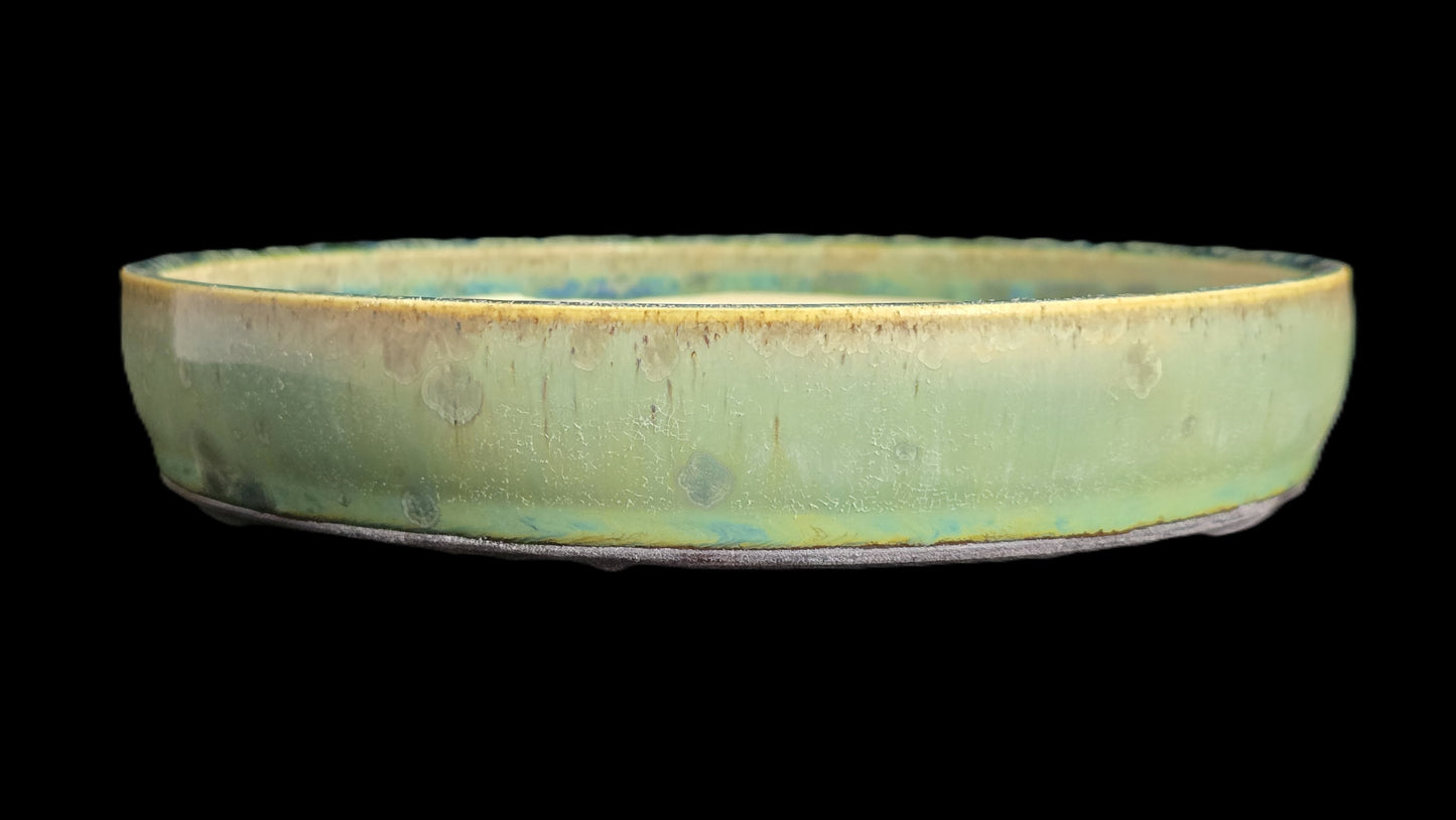 Bonsai Pot, Crystalline Round 2-26 - 8" X 1.5"