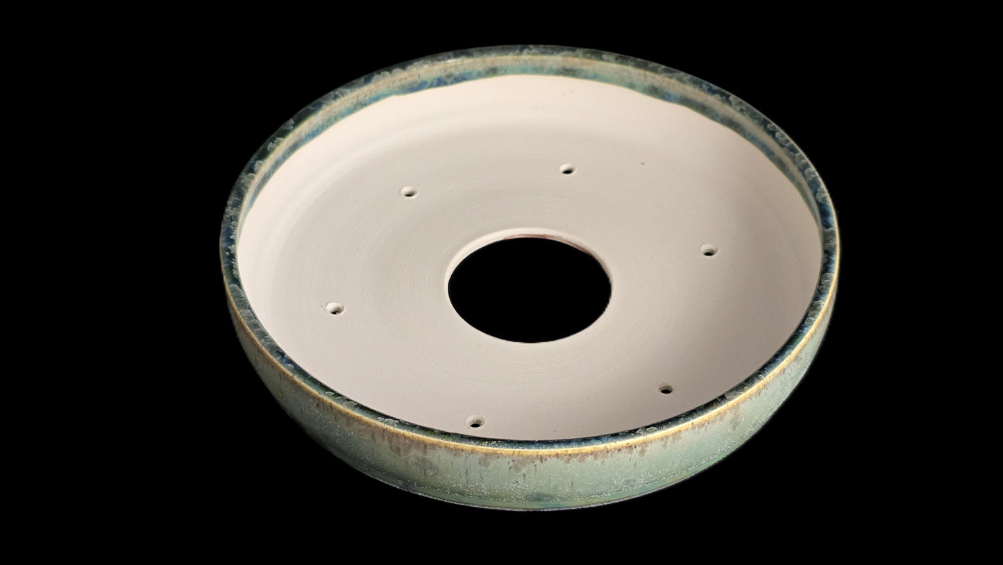 Bonsai Pot, Crystalline Round 2-26 - 8" X 1.5"