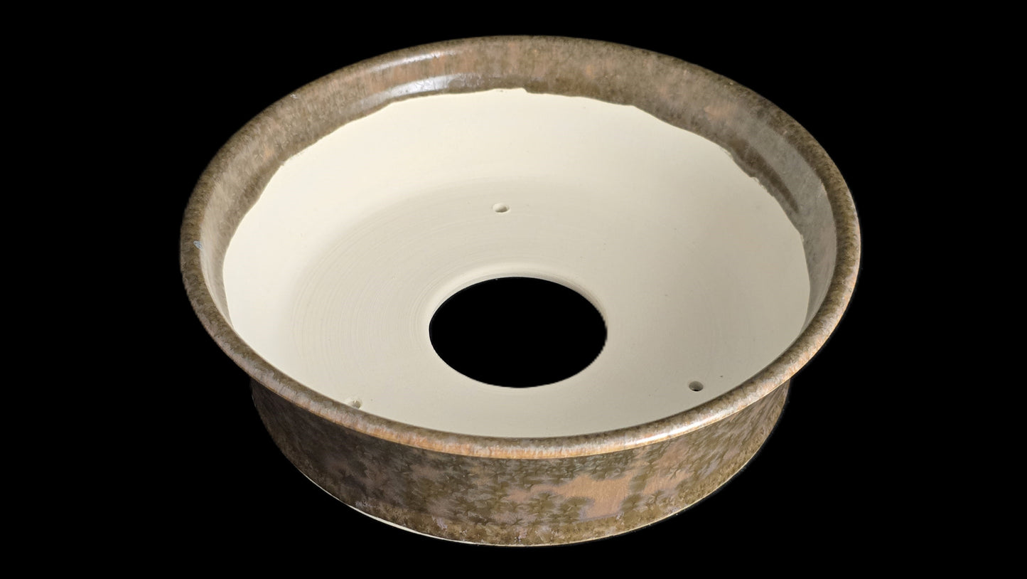 Bonsai Pot, Crystalline Round 2-26 - 8" X 2"