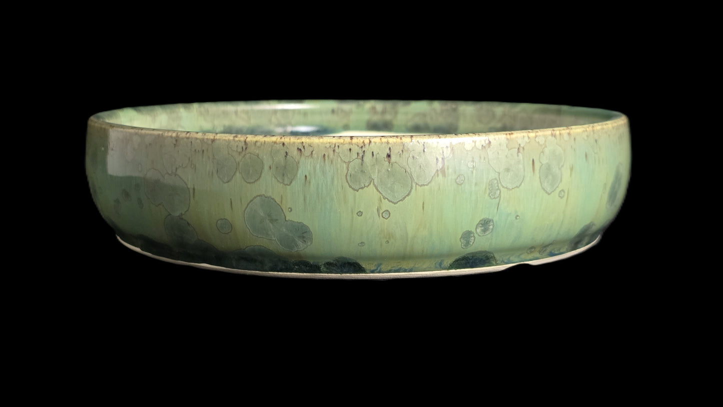 Bonsai Pot, Crystalline Round 2-26 - 7" X 1.75"