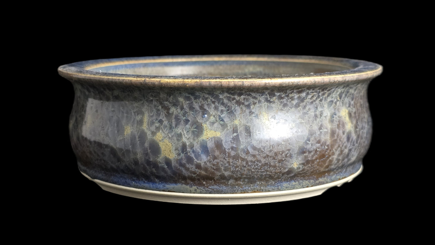 Bonsai Pot, Crystalline Round 2-26 - 6.5" X 2.25"