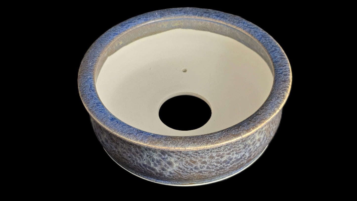 Bonsai Pot, Crystalline Round 2-26 - 6.5" X 2.25"