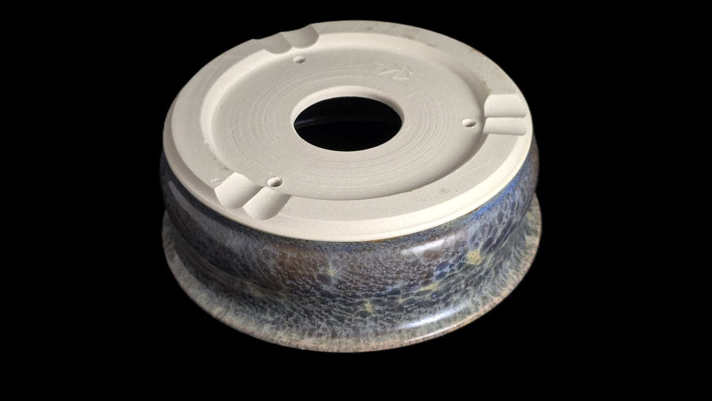 Bonsai Pot, Crystalline Round 2-26 - 6.5" X 2.25"