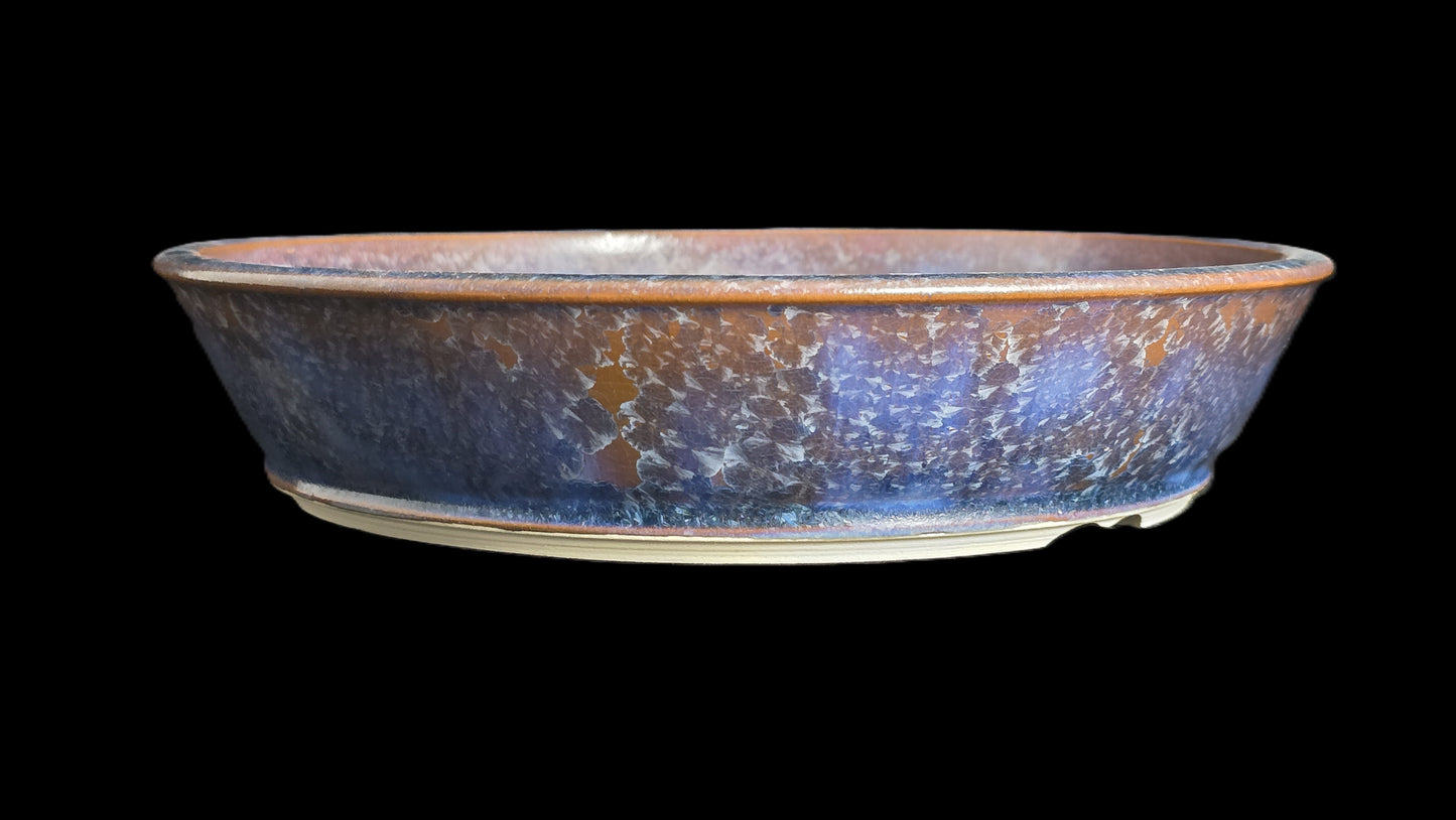Bonsai Pot, Crystalline Round 2-26 - 9.5" X 2"