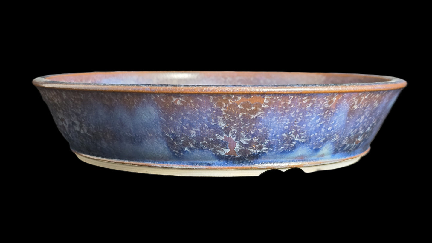 Bonsai Pot, Crystalline Round 2-26 - 9.5" X 2"