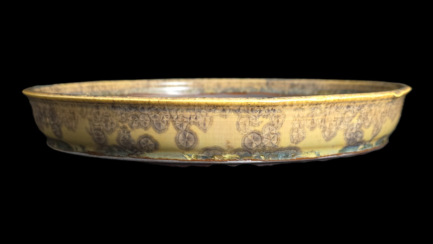 Bonsai Pot, Crystalline Round 2-26 - 9" X 1.5"