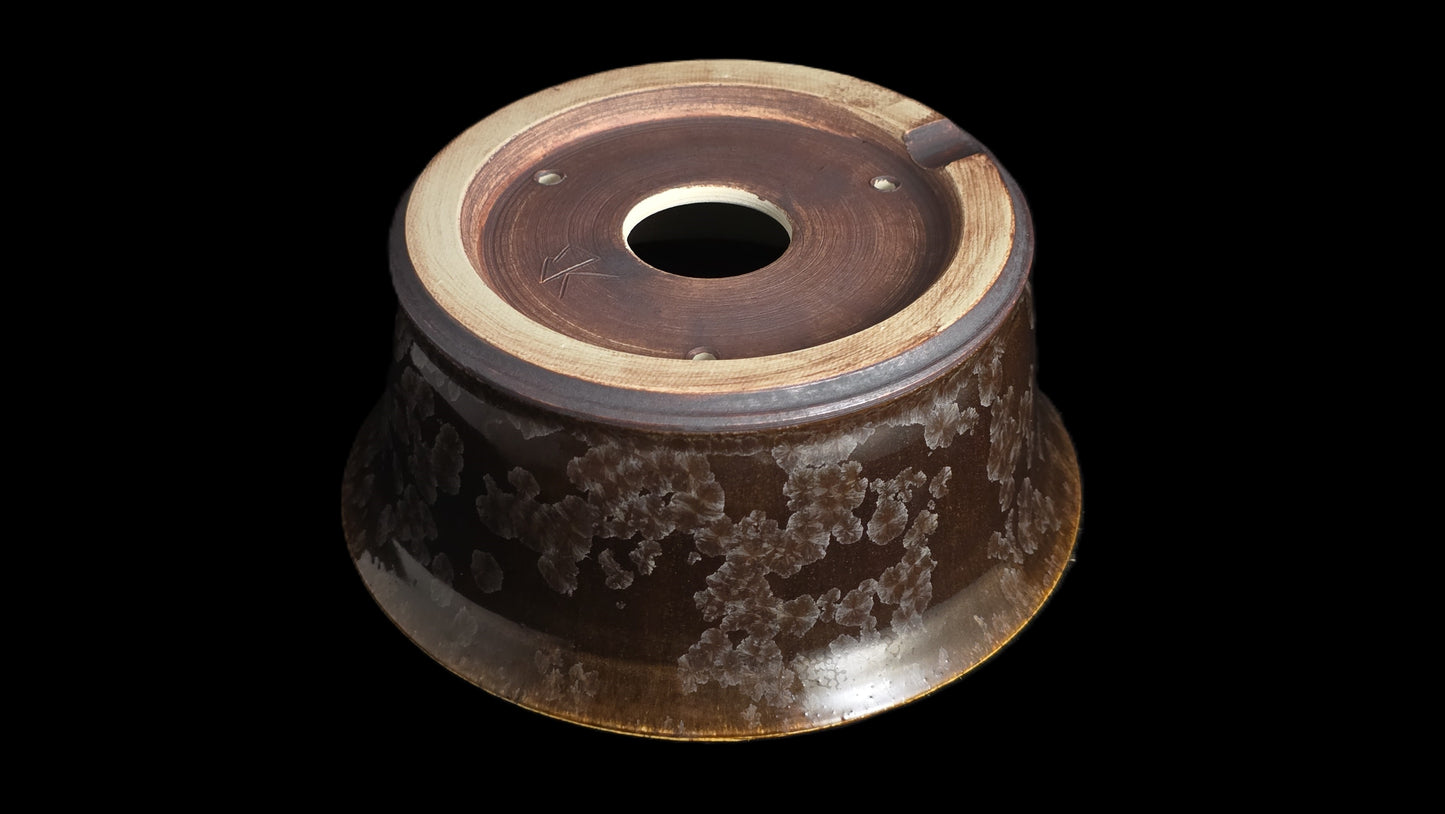 Bonsai Pot, Crystalline Round 2-26 - 5.75" X 2.75"