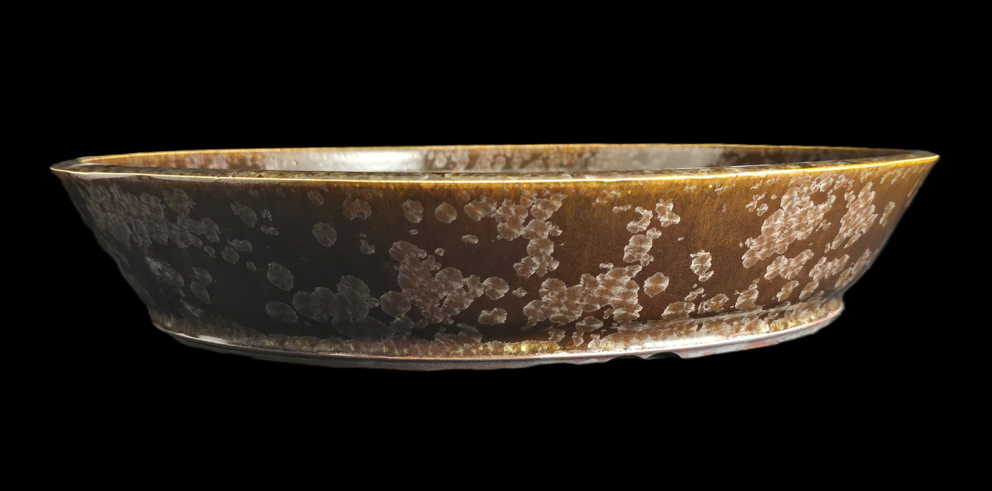 Bonsai Pot, Crystalline Round 2-26 - 13" X 2.5"