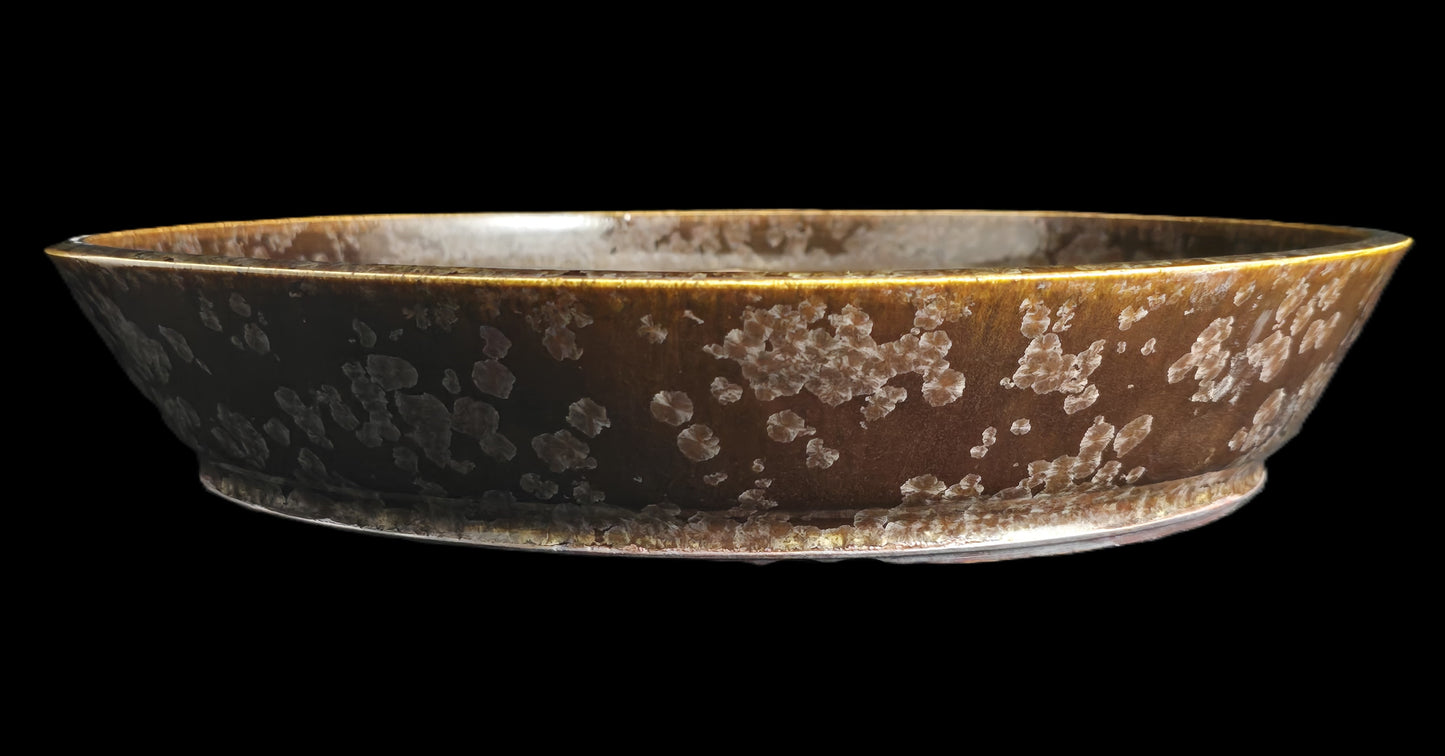 Bonsai Pot, Crystalline Round 2-26 - 13" X 2.5"