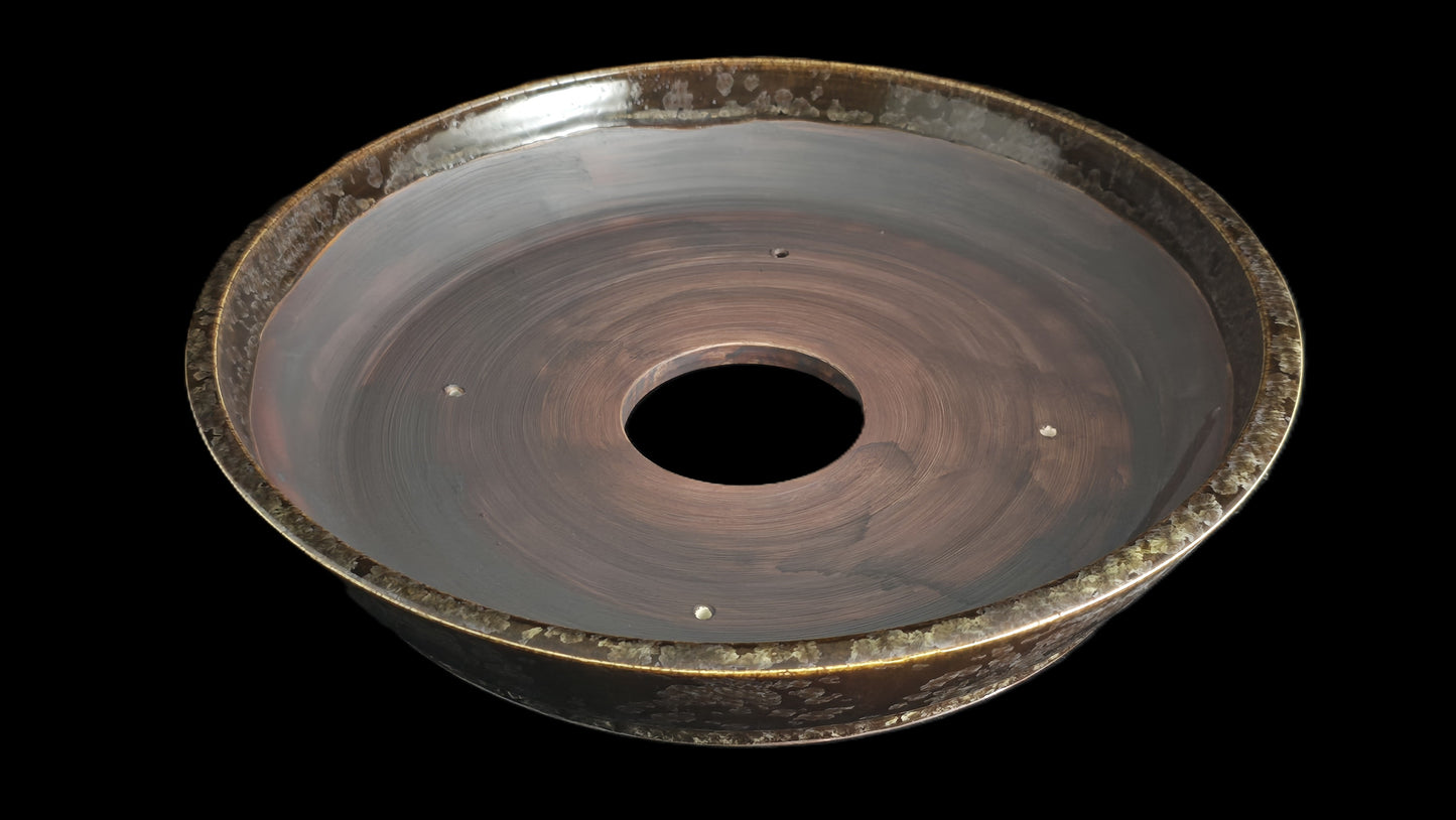 Bonsai Pot, Crystalline Round 2-26 - 13" X 2.5"