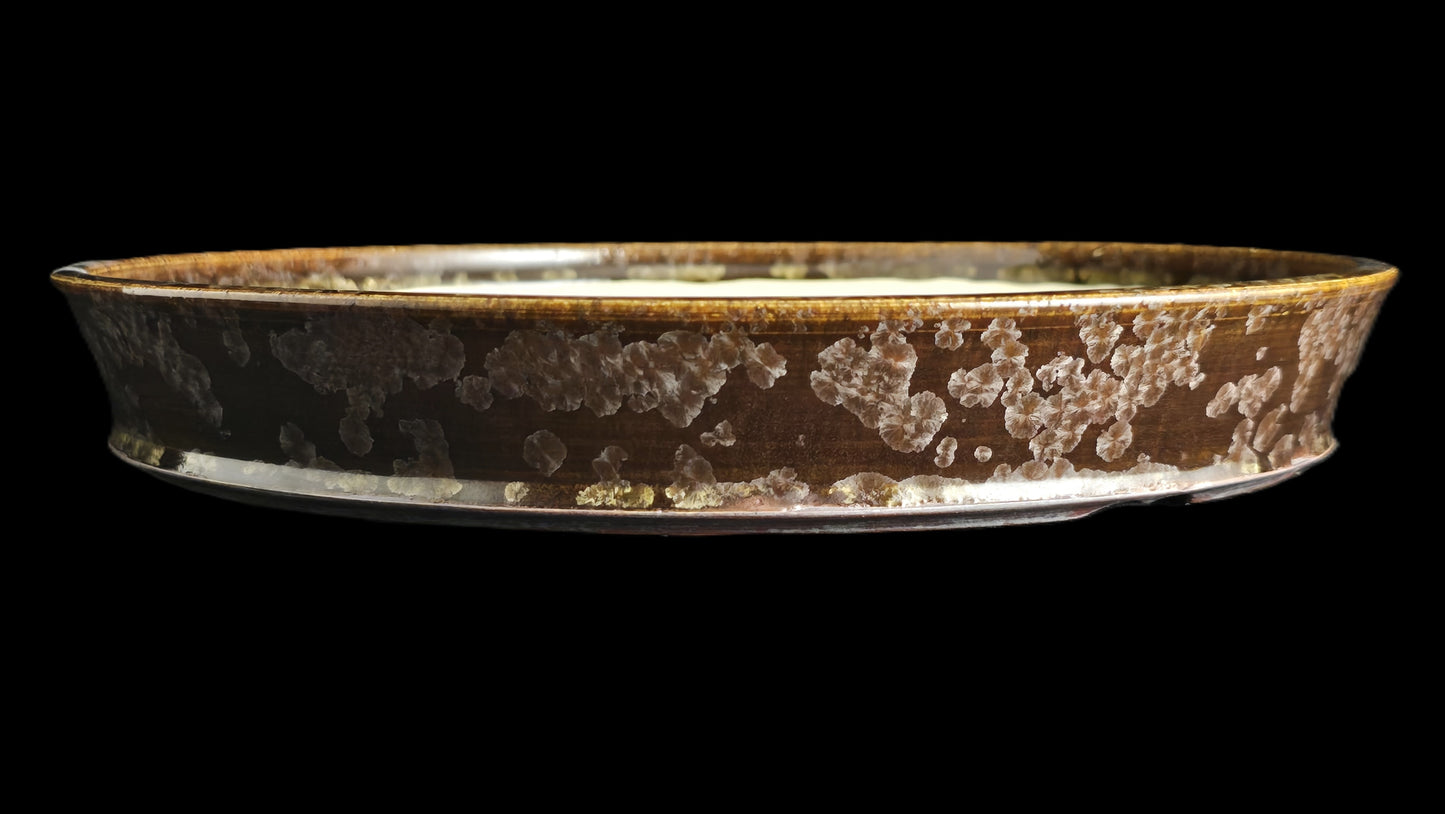 Bonsai Pot, Crystalline Round 2-26 - 10.5" X 1.5"