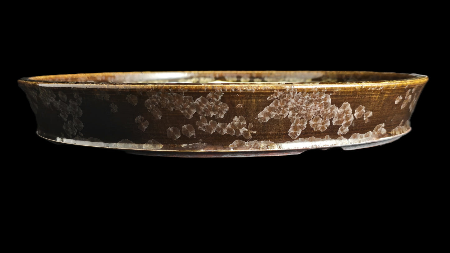 Bonsai Pot, Crystalline Round 2-26 - 10.5" X 1.5"