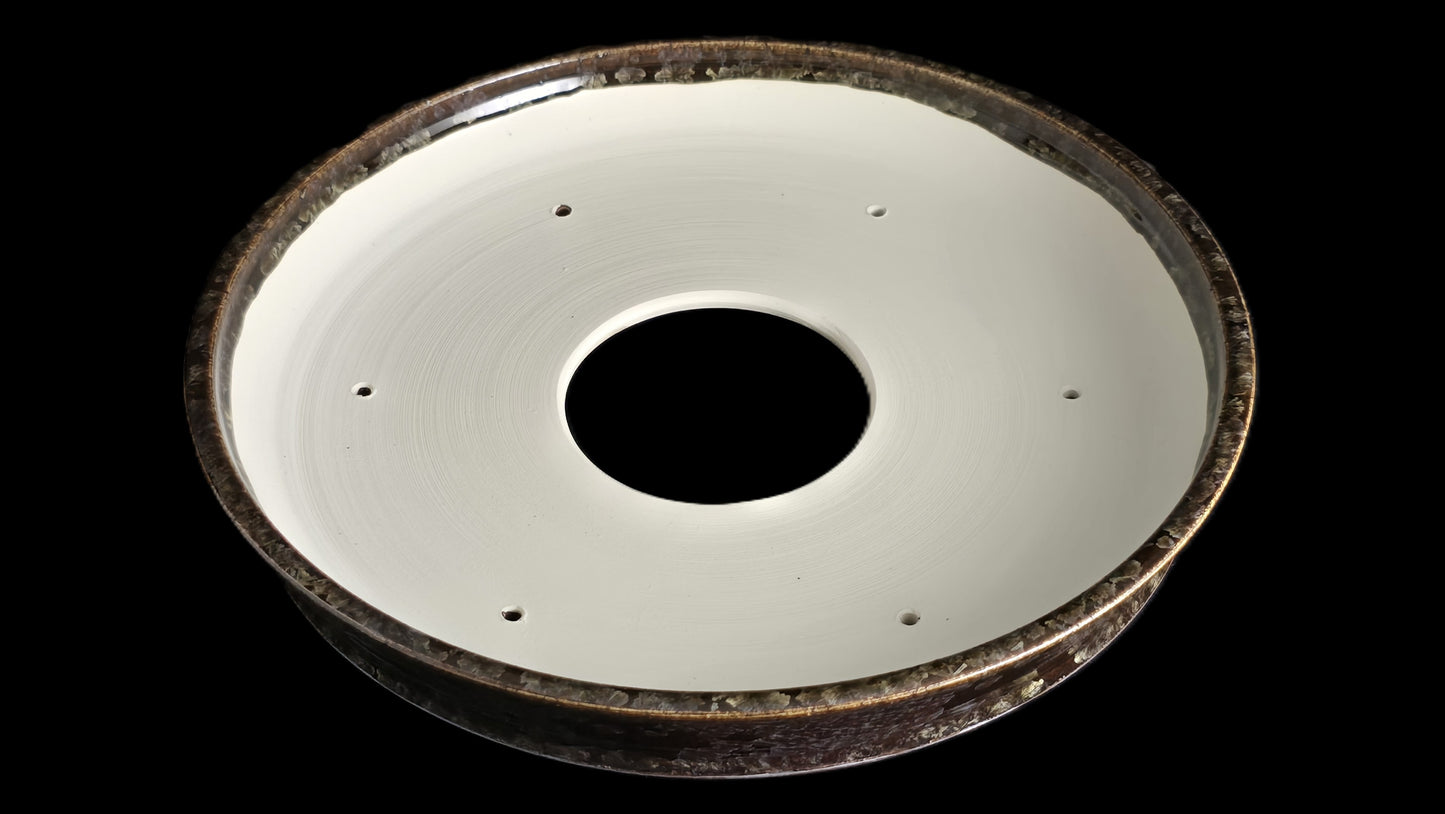 Bonsai Pot, Crystalline Round 2-26 - 10.5" X 1.5"