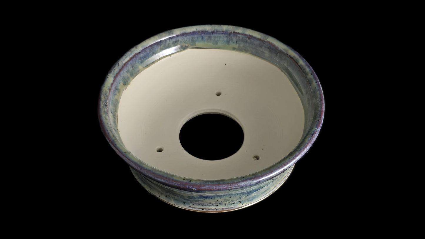 Bonsai Pot, Crystalline Round 2-26 - 6" X 2"