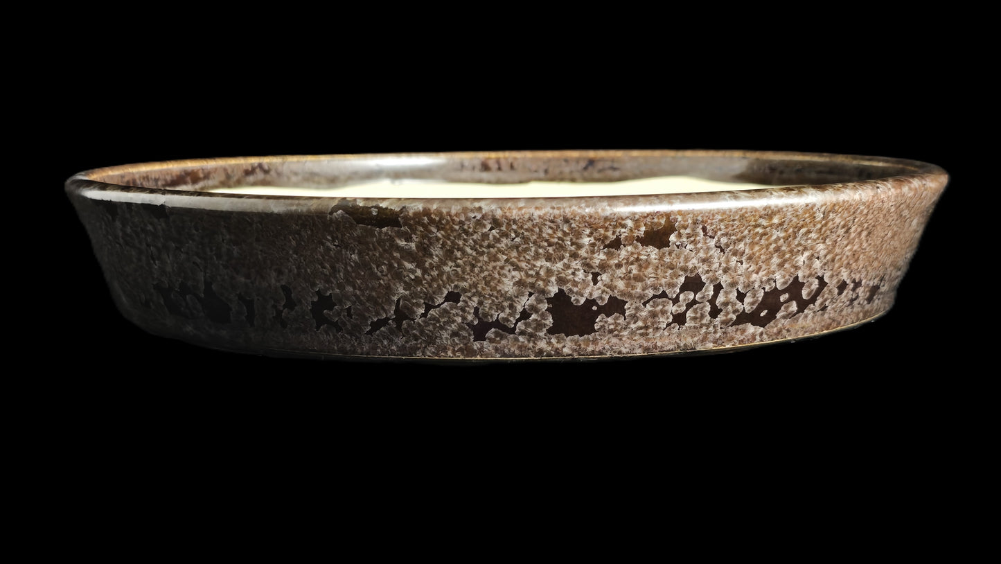 Bonsai Pot, Crystalline Round 2-26 - 11" X 1.75"
