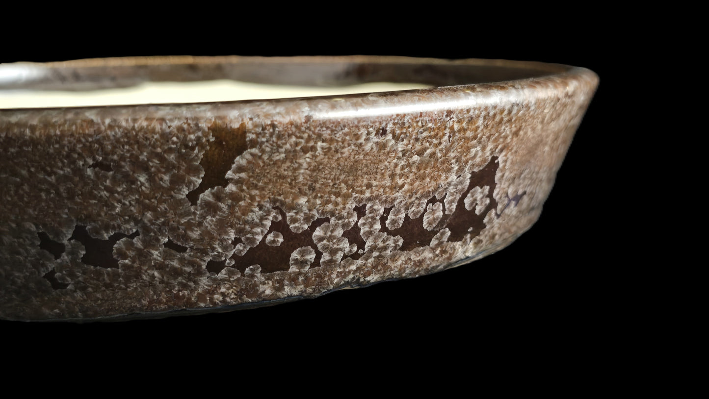 Bonsai Pot, Crystalline Round 2-26 - 11" X 1.75"