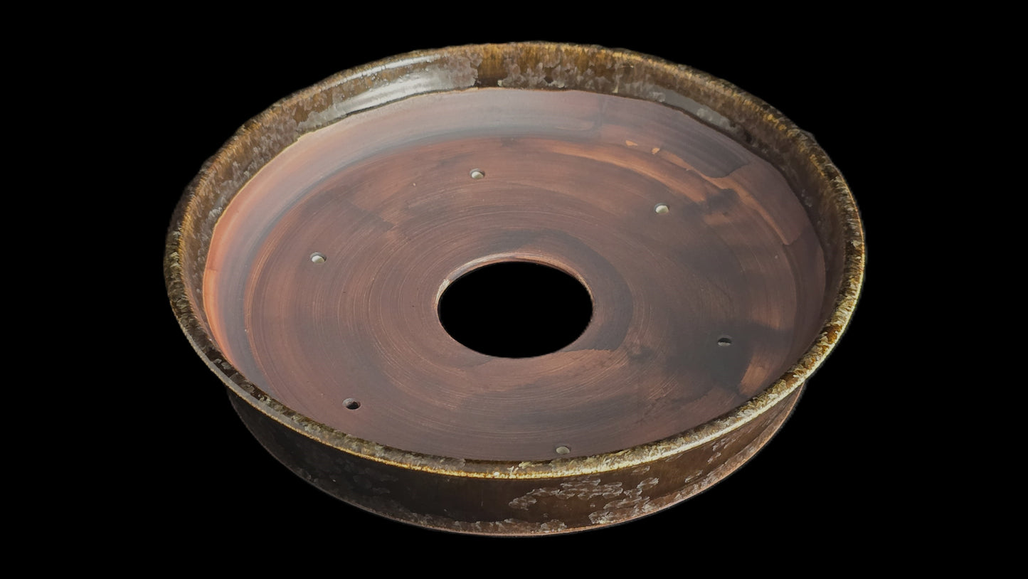 Bonsai Pot, Crystalline Round 2-26 - 9" X 1.75"