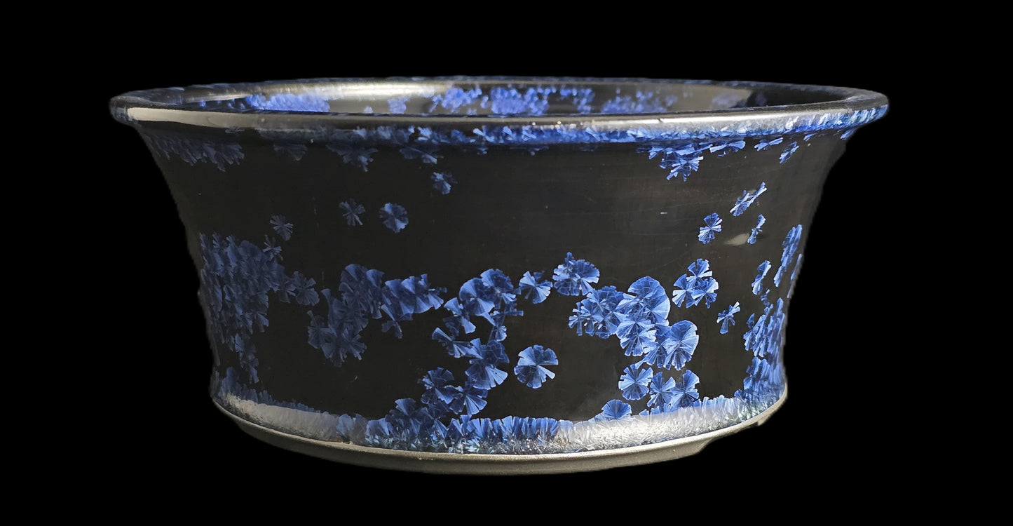 Bonsai Pot, Crystalline Round 2-26 - 7.5" X 3"