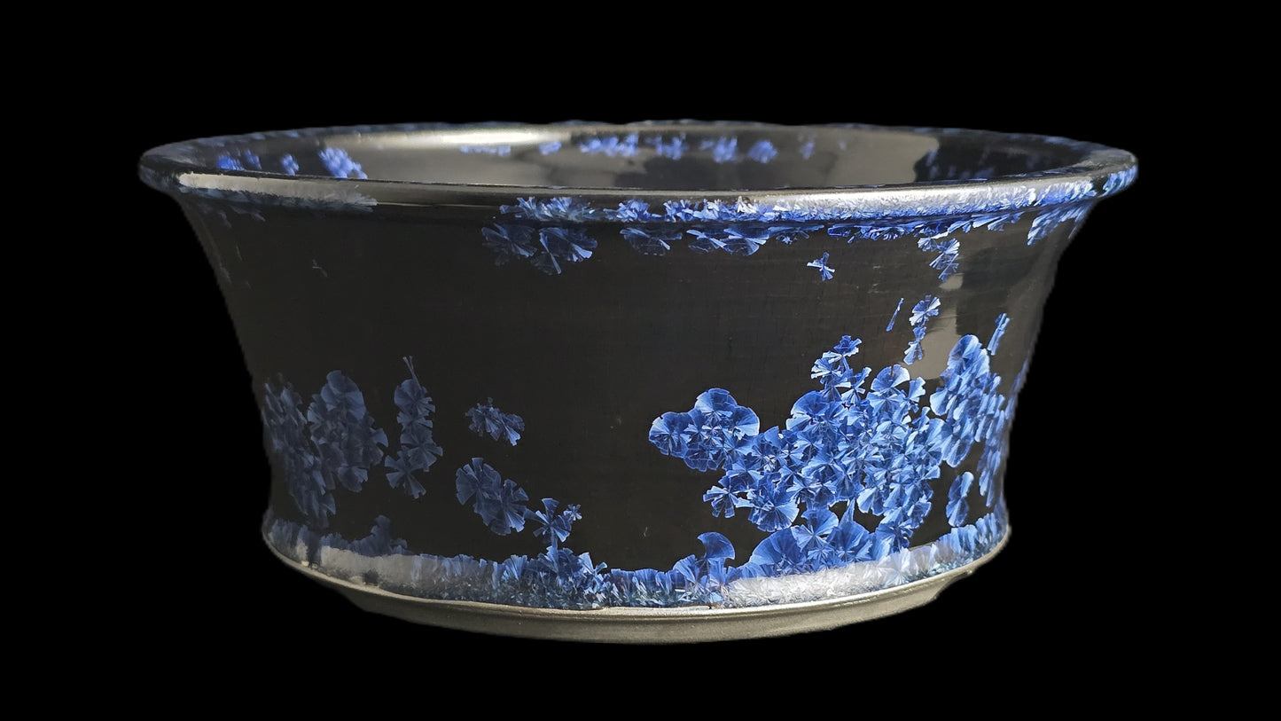 Bonsai Pot, Crystalline Round 2-26 - 7.5" X 3"