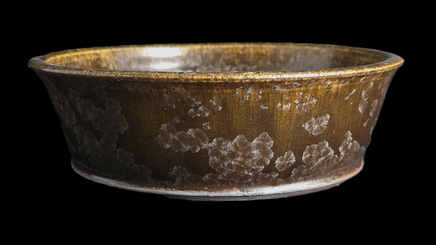 Bonsai Pot, Crystalline Round 2-26 - 6.75" X 2.75"