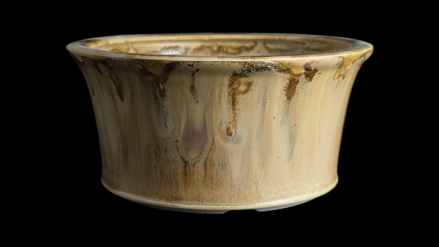 Bonsai Pot, Crystalline Round 2-26 - 10.5" X 1.5"
