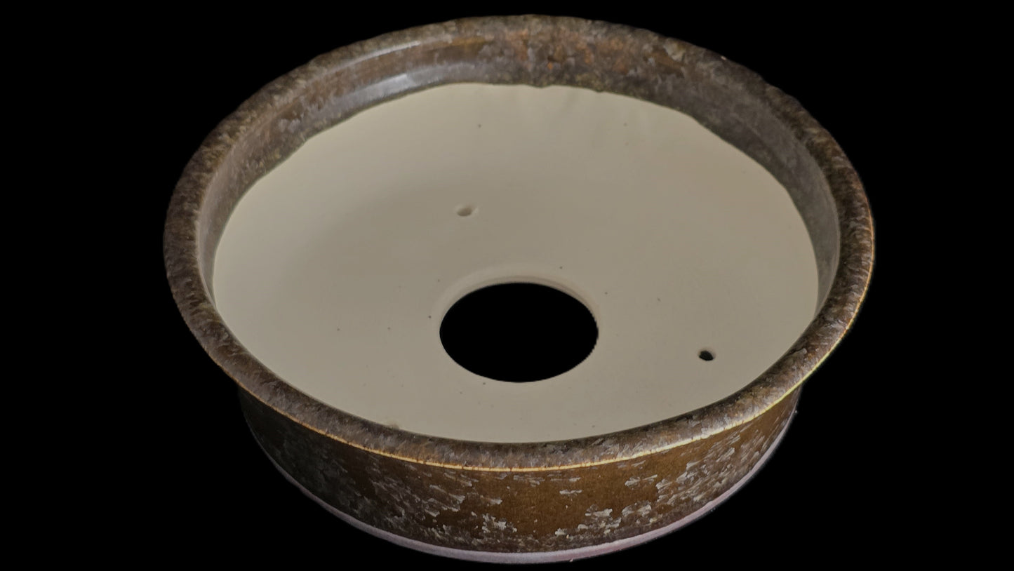 Bonsai Pot, Crystalline Round 3-26 - 6.5 X 2"