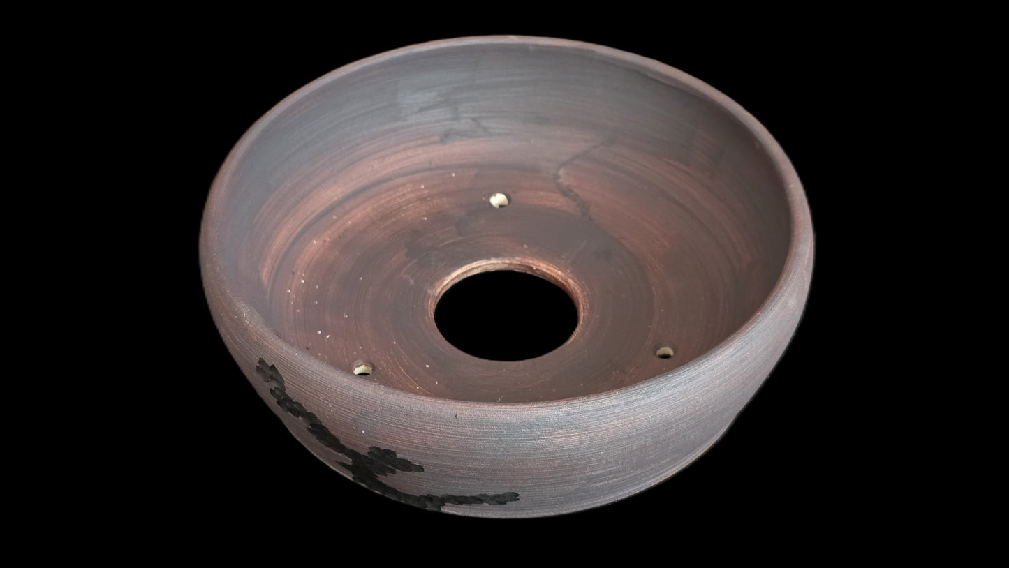 Bonsai Pot, Crystalline Round 3-26 - 6" X 2