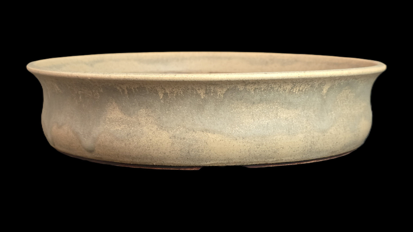 Bonsai Pot, Crystalline Round 3-26 - 10" X 2.25"