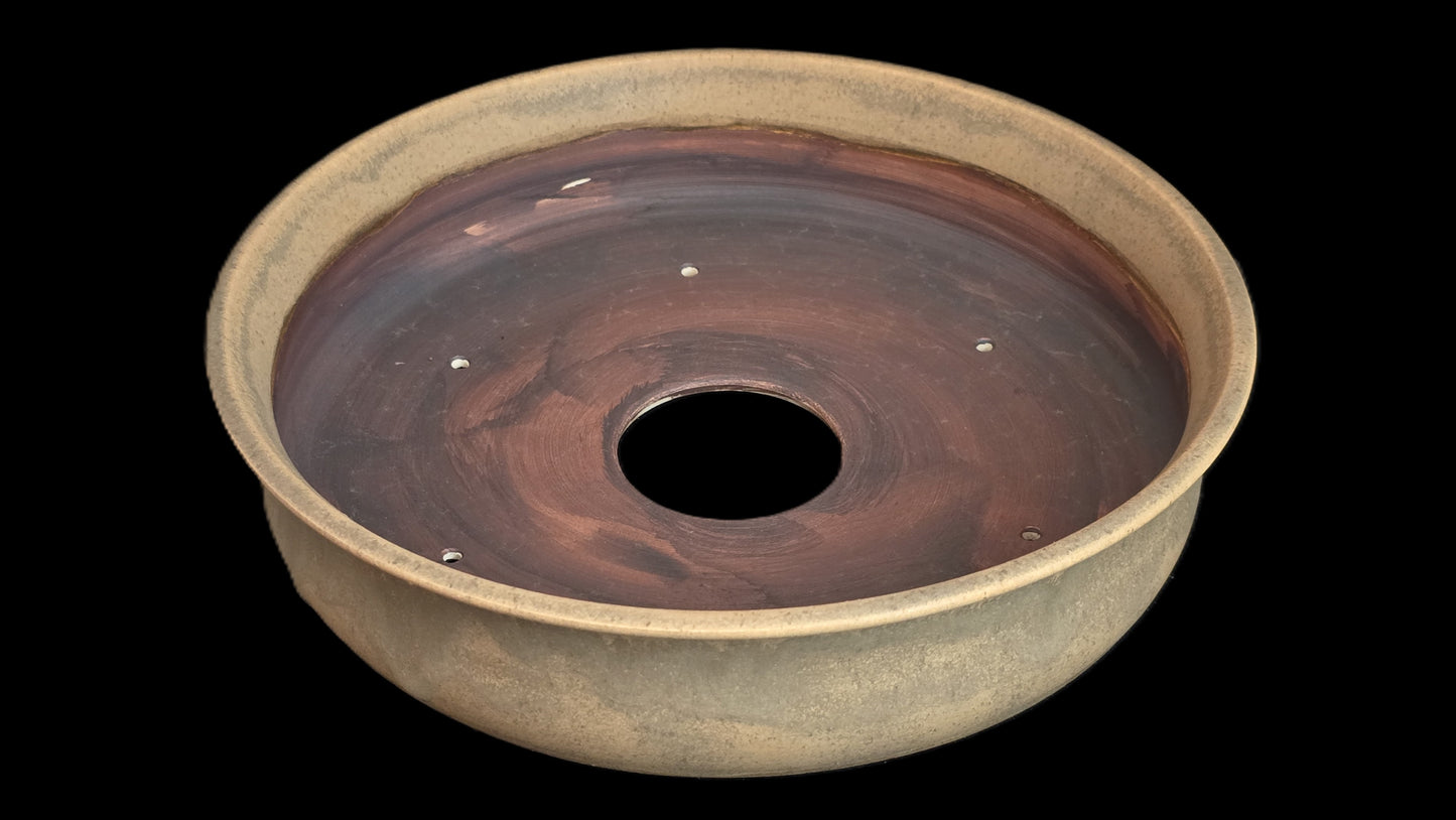 Bonsai Pot, Crystalline Round 3-26 - 10" X 2.25"