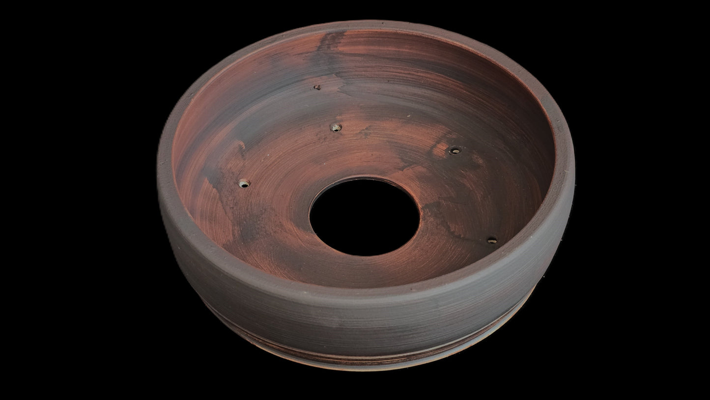 Bonsai Pot, Crystalline Round 3-26 - 7.5 X 2.25"