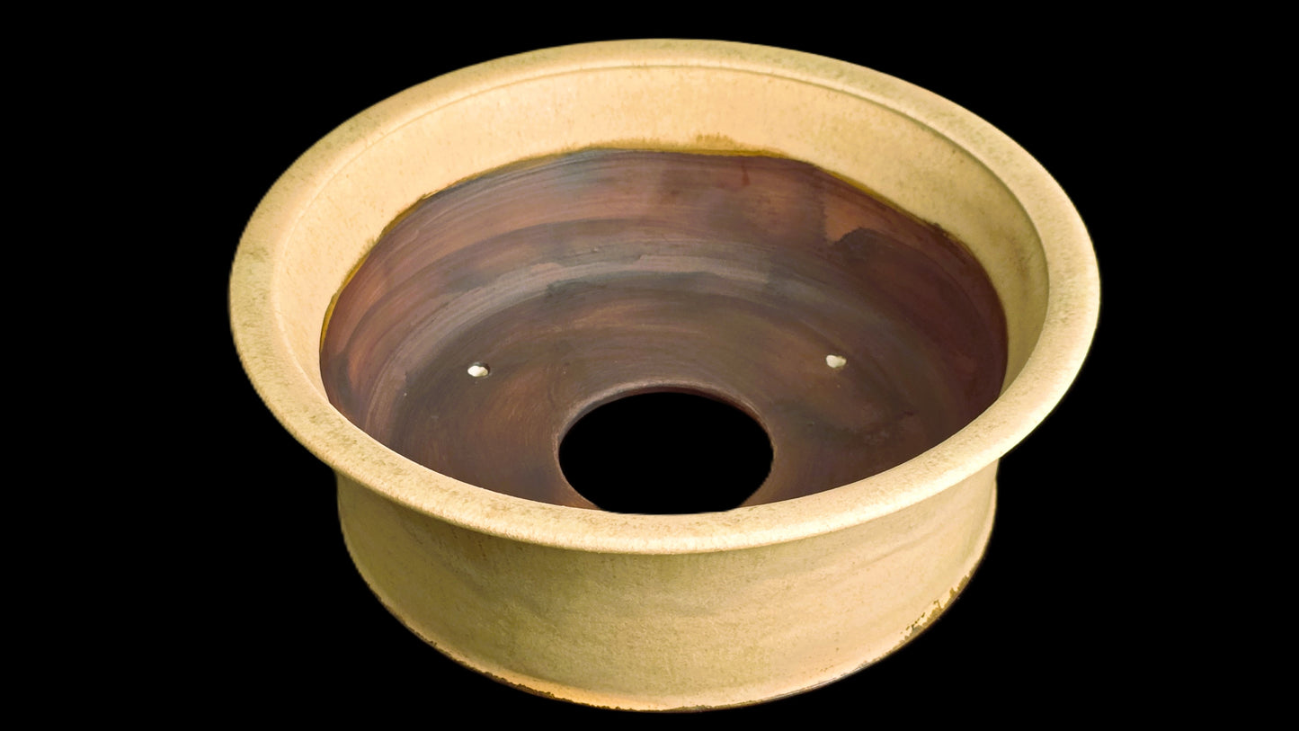 Bonsai Pot, Crystalline Round 3-26 - 8.5 X 3"