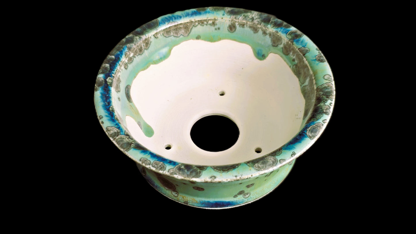 Bonsai Pot, Crystalline Round 3-26 - 5.25 X 2.25"