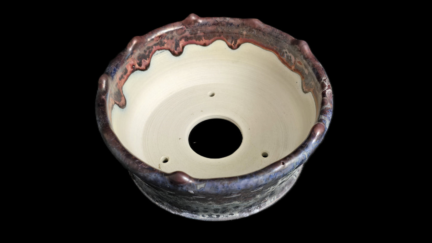 Bonsai Pot, Crystalline Round 3-26 - 5.5 X 2.25"