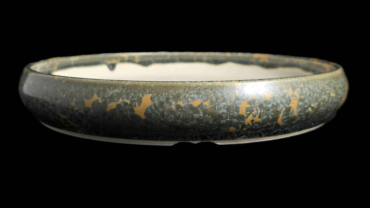 Bonsai Pot, Crystalline Round 3-26 - 10.5 X 1.75"