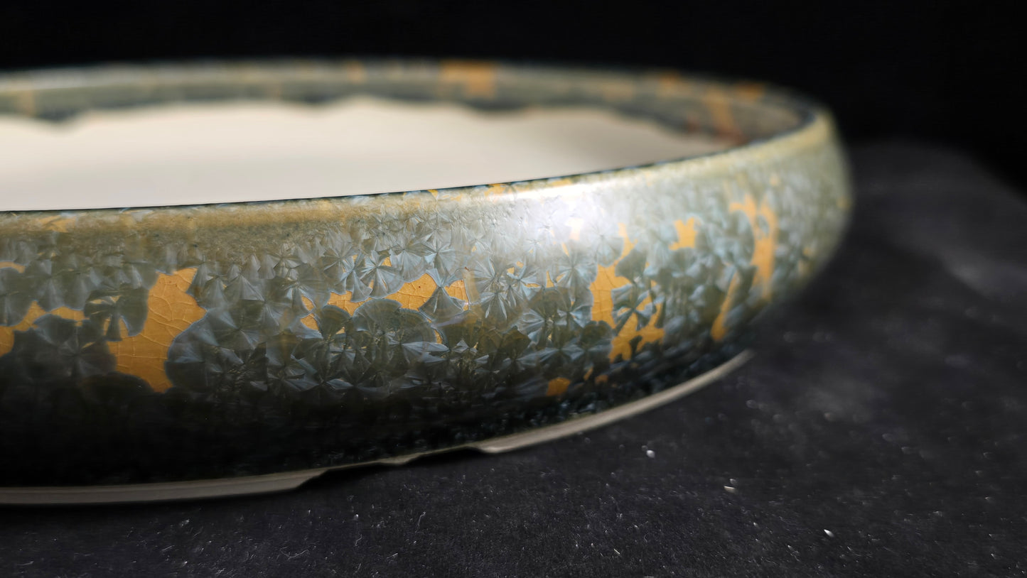 Bonsai Pot, Crystalline Round 3-26 - 10.5 X 1.75"