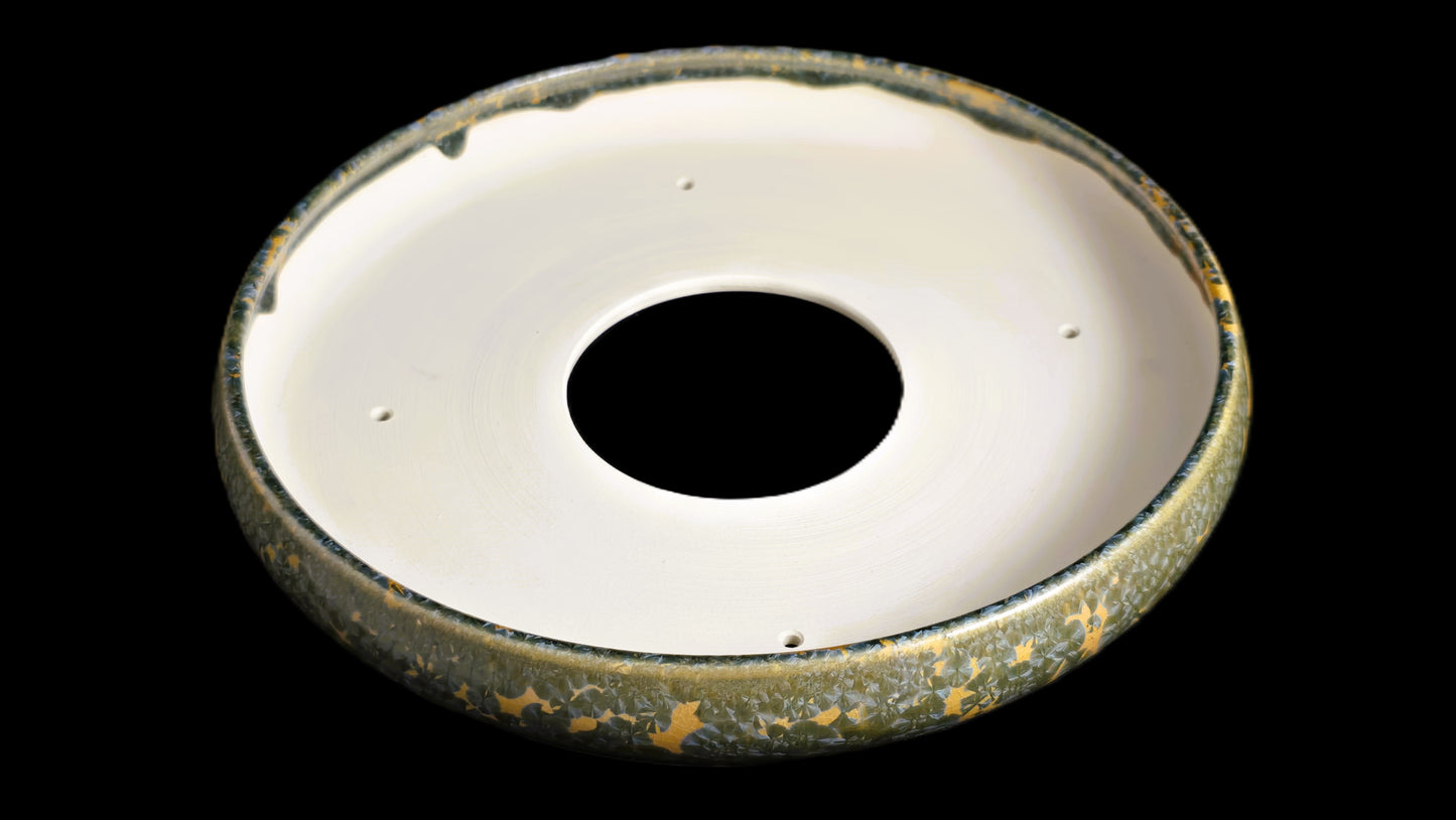 Bonsai Pot, Crystalline Round 3-26 - 10.5 X 1.75"