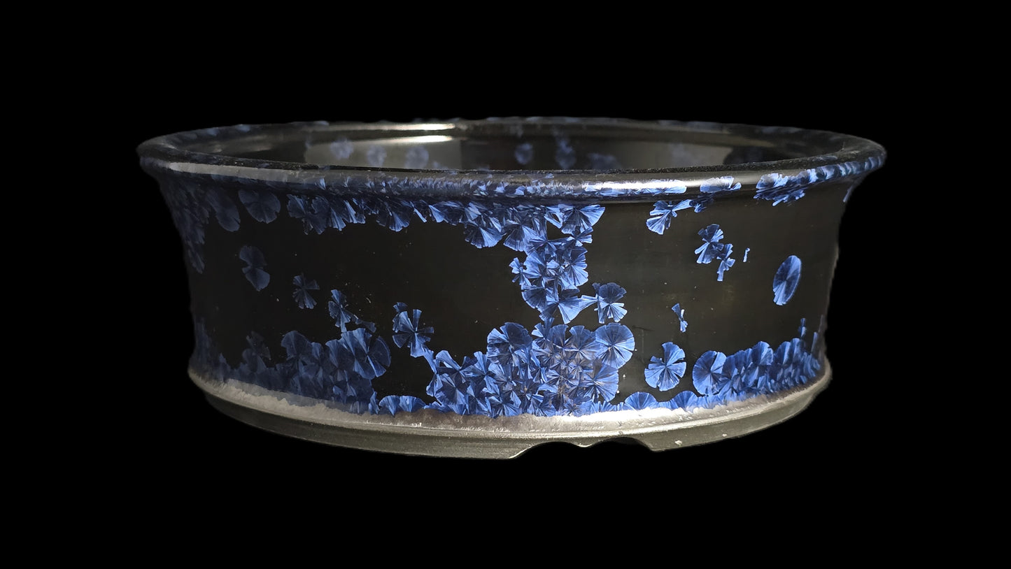 Bonsai Pot, Crystalline Round 3-26 - 7.25 X 2.5"