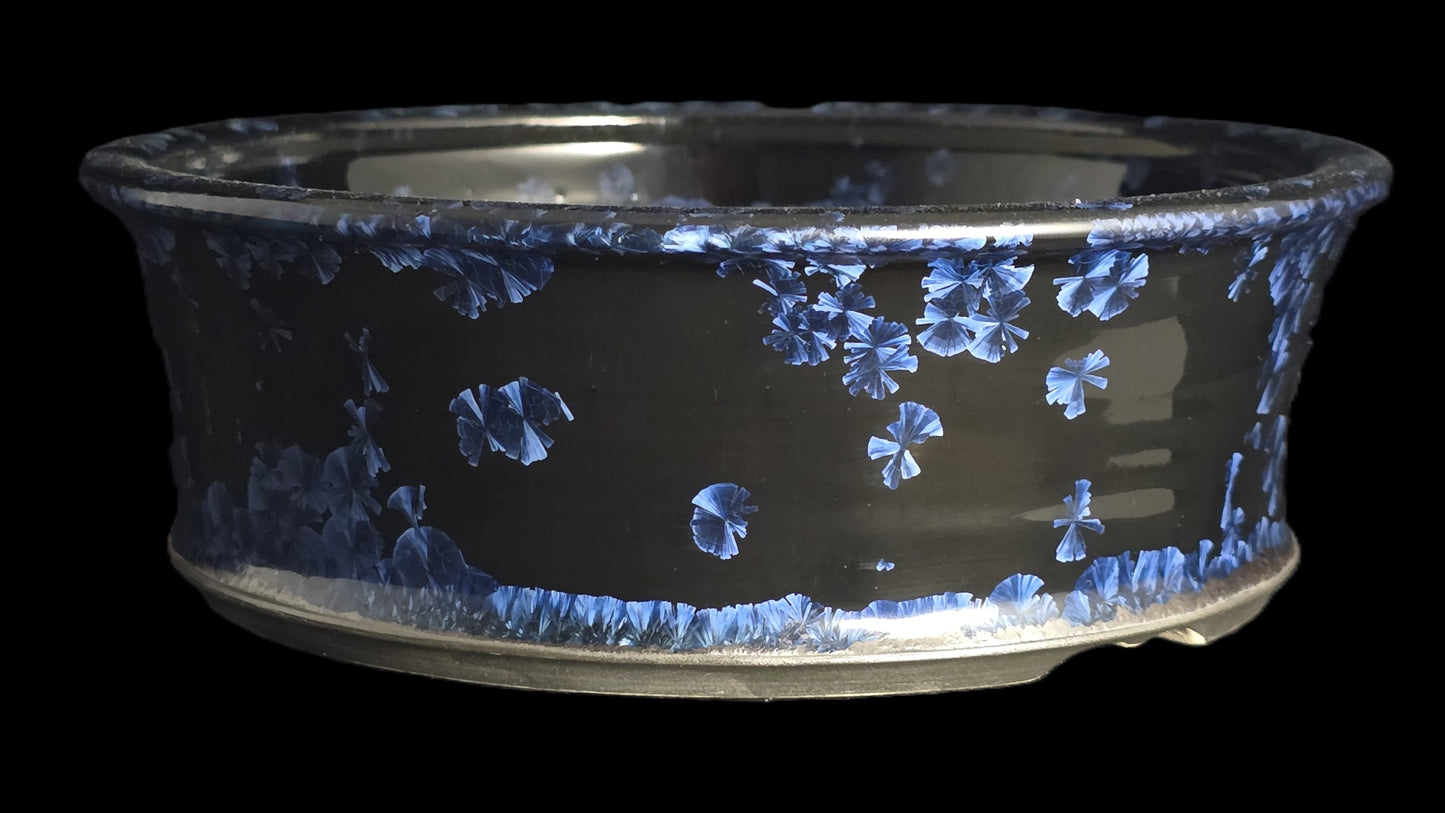 Bonsai Pot, Crystalline Round 3-26 - 7.25 X 2.5"