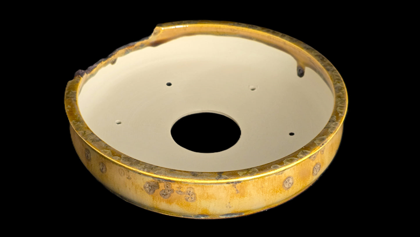 Bonsai Pot, Crystalline Round 4-26 - 8.5 X 2"
