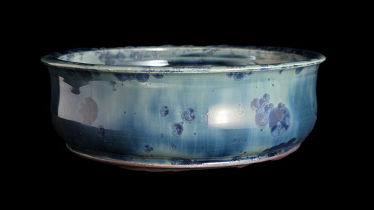 Bonsai Pot, Crystalline Round 4-26 - 7.25 X 2.5"