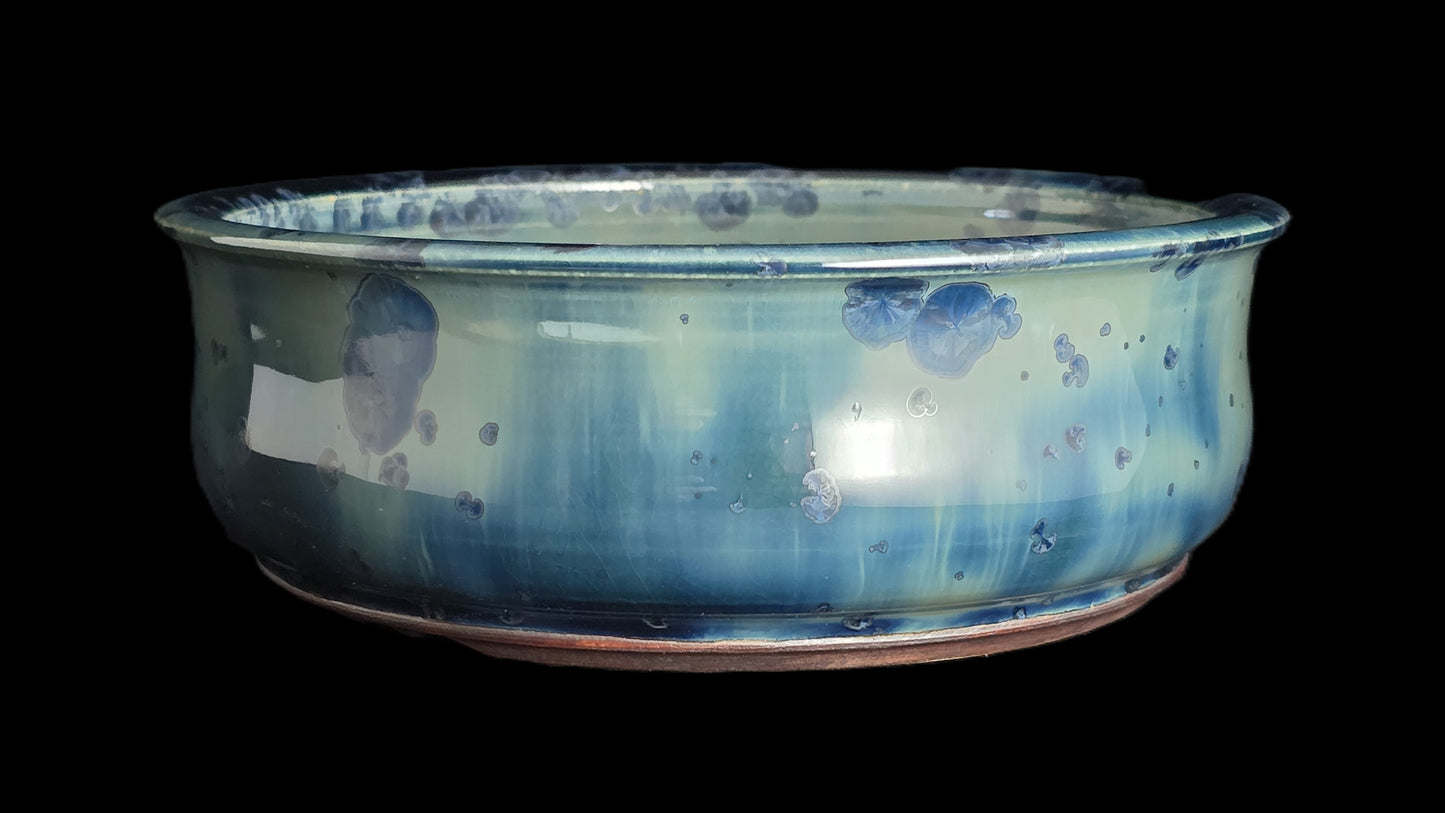 Bonsai Pot, Crystalline Round 4-26 - 7.25 X 2.5"