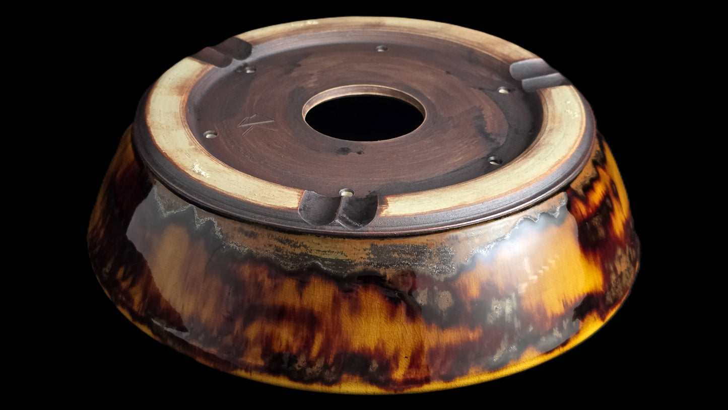 Bonsai Pot, Crystalline Round 4-26 - 10 X 2.75"