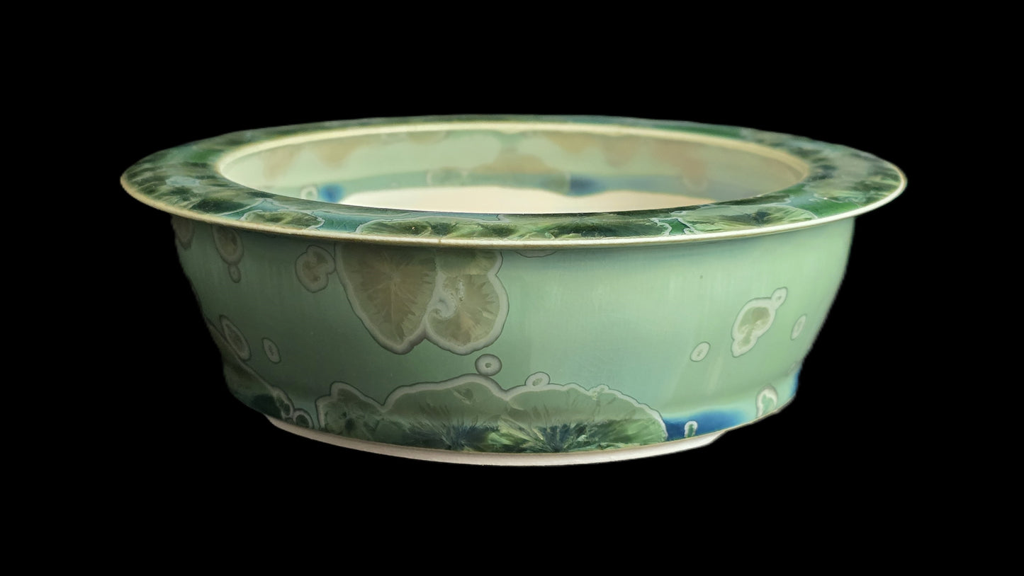 Bonsai Pot, Crystalline Round 4-26 - 6.5 X 2"