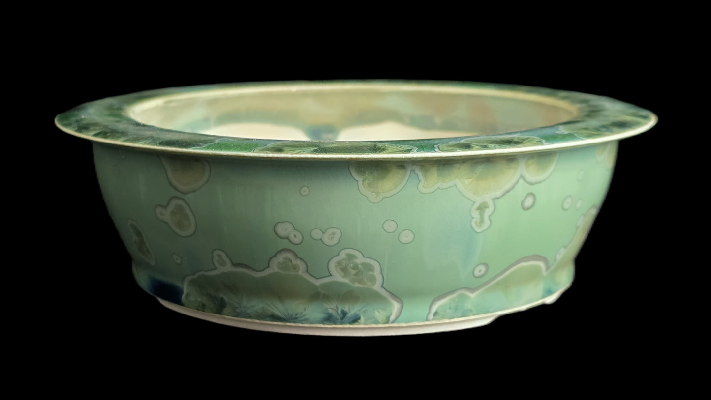Bonsai Pot, Crystalline Round 4-26 - 6.5 X 2"