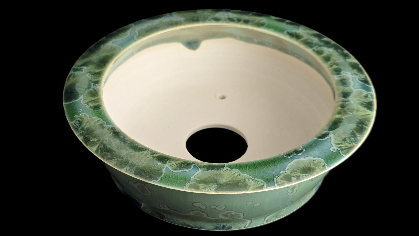 Bonsai Pot, Crystalline Round 4-26 - 6.5 X 2"