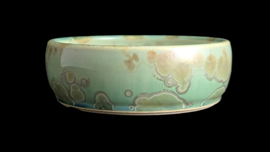 Bonsai Pot, Crystalline Round 4-26 - 5.5 X 1.75"