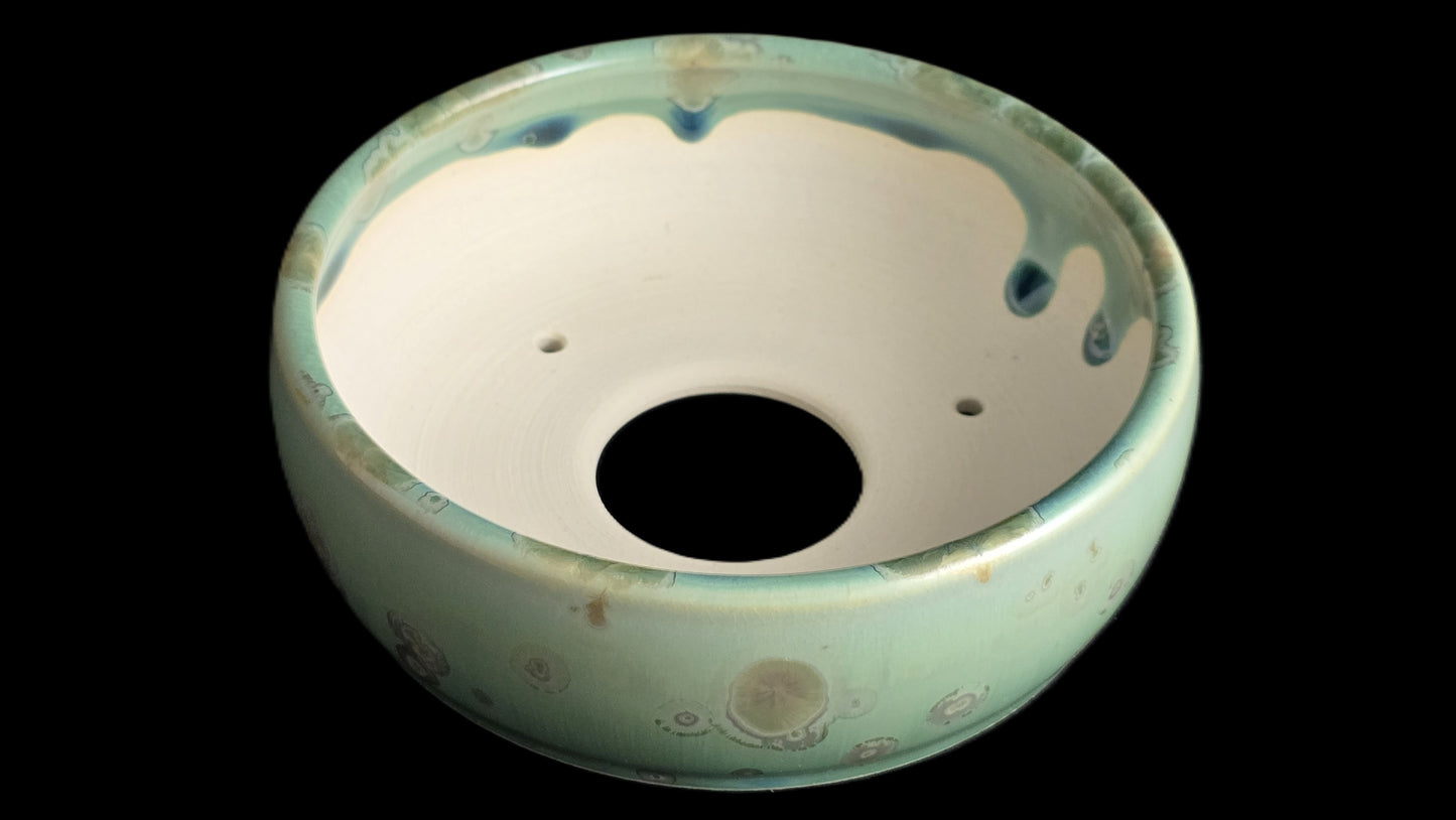 Bonsai Pot, Crystalline Round 4-26 - 5.5 X 1.75"