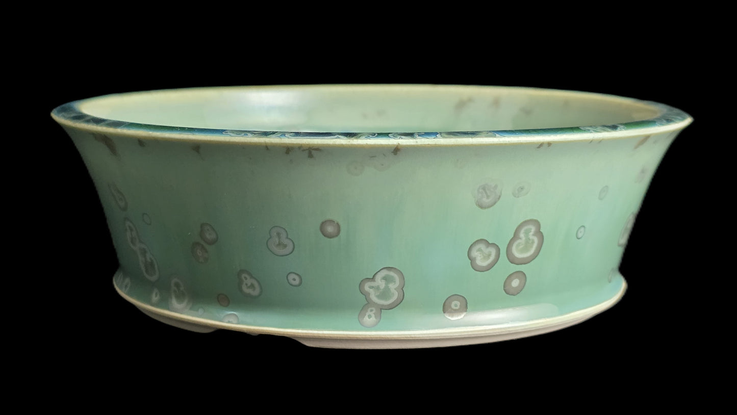 Bonsai Pot, Crystalline Round 4-26 - 7.25 X 2.25"