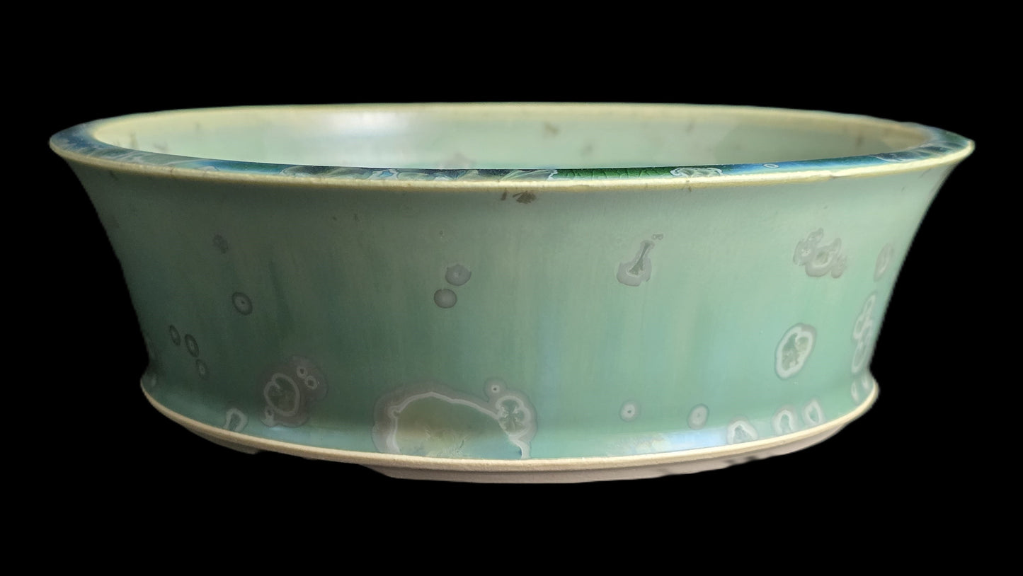 Bonsai Pot, Crystalline Round 4-26 - 7.25 X 2.25"