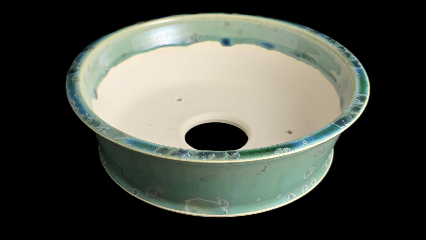 Bonsai Pot, Crystalline Round 4-26 - 7.25 X 2.25"